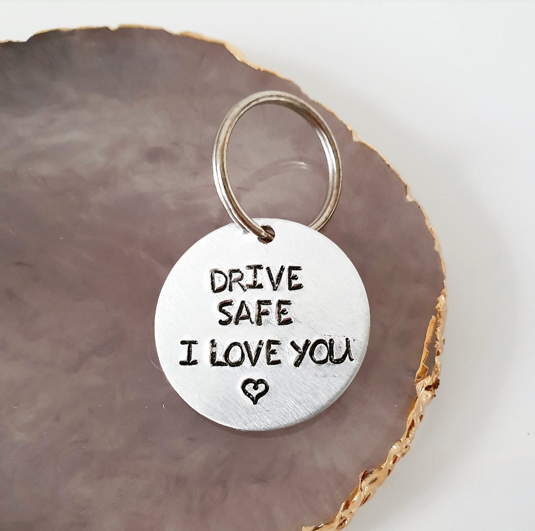 Bijdrager Moet dosis SLEUTELHANGER "DRIVE SAFE" - Slagletter - Beads by Wendy